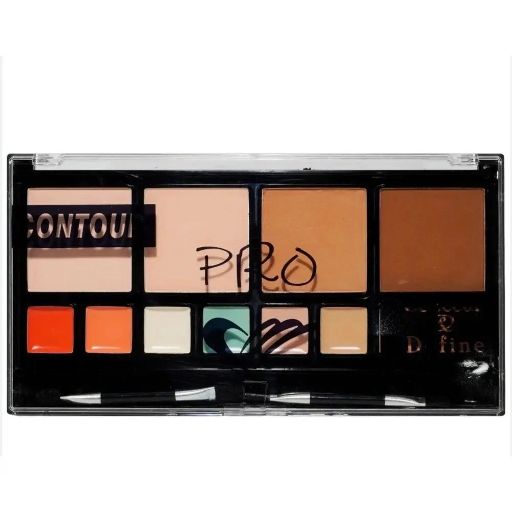 Amuse Pro Conceal & Define Contour Palette 12 Shades Cream Powder KL165 NEW